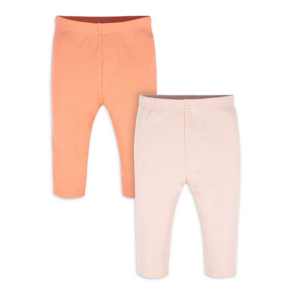 Gerber Baby Girl Pants, 2-Pack, Sizes Newborn-12 Months