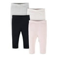 Gerber Baby Girl Pants, 4Pack (Newborn24 Months)