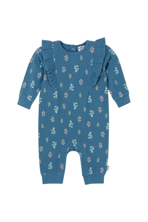 Baby Girl Romper with Ruffles, Sizes Newborn - 24 Months