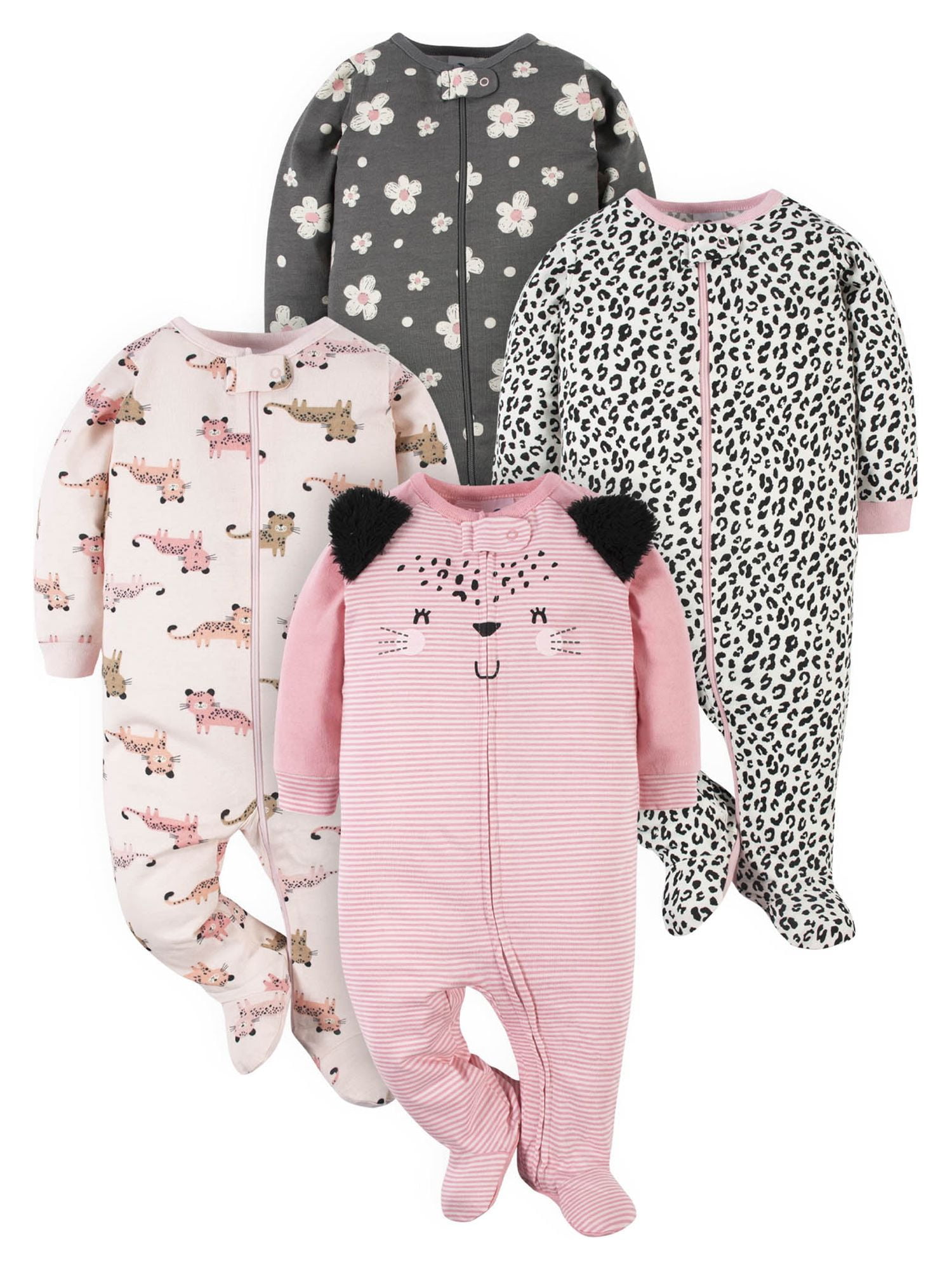 Gerber baby girl sleepers hotsell