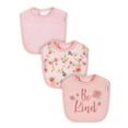 thumbnail image 1 of Gerber Baby Girl Terry Bibs, 3 (One Size), 1 of 6