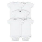 Gerber Baby Neutral Onesies® Brand Cotton Rib Bodysuits, 5-Pack