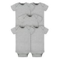 thumbnail image 1 of Gerber Baby Girl or Boy Gender Neutral Onesies Brand Cotton Rib Bodysuits, 5-Pack, 1 of 11