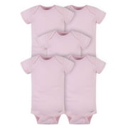 Gerber Baby Neutral OnesiesÂ® Brand Cotton Rib Bodysuits, 5-Pack