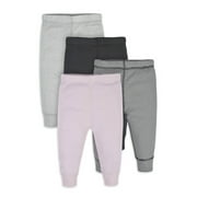 Gerber Baby Girls Active Pants, 4-Pack, (Newborn - 24 Months)