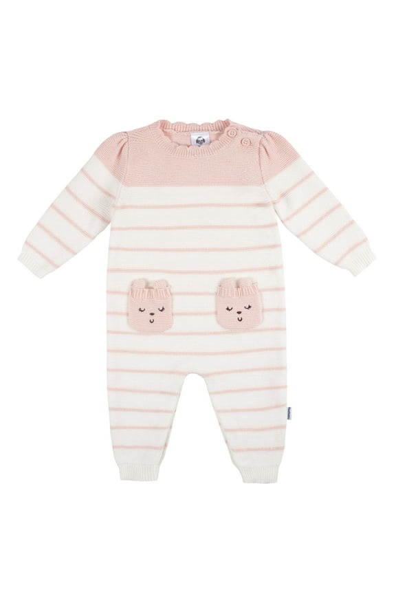 Baby Girls Knit Romper Jumpsuit, Size Newborn - 24 Months