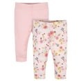 thumbnail image 1 of Gerber Baby Girls Pants, 2-Pack, 1 of 7