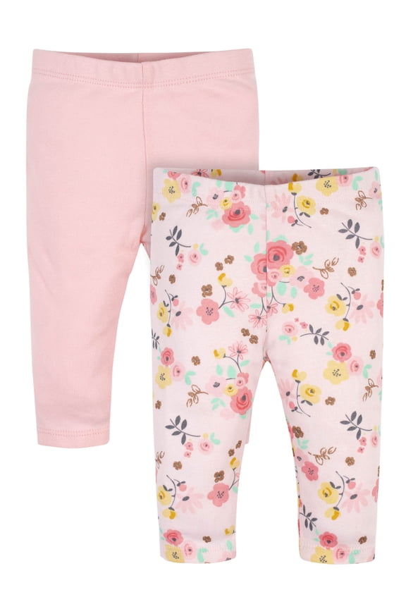 Baby Girls Pants, 2-Pack
