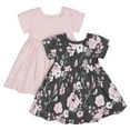 thumbnail image 1 of Gerber Baby Girls Short Sleeve Dresses, 2 Pack, Size Newborn - 24 Months, 1 of 8