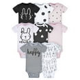 thumbnail image 1 of Gerber Baby Girls' Short Sleeve Onesies® Bodysuits, 8-Pack, 1 of 11