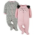 thumbnail image 1 of Gerber Baby Girls Sleep 'N Plays, 2 Pack, Sizes Preemie - 6-9 Months, 1 of 8