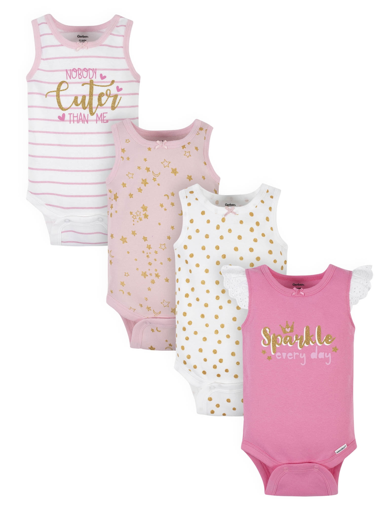 Gerber baby 2025 girl onesies