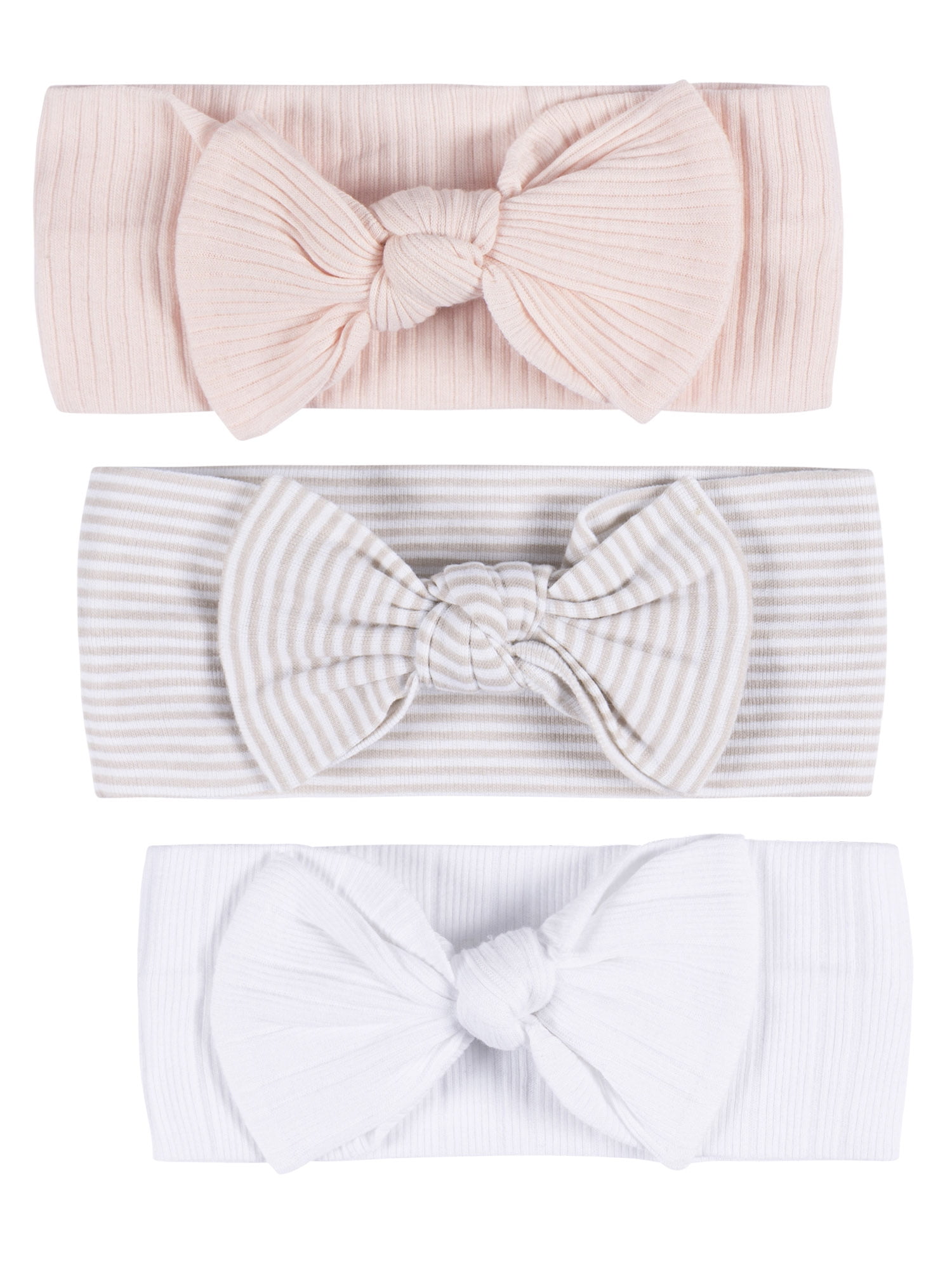 Gerber Baby Girl Soft and Stretchy Headband, 3-pack, One Size