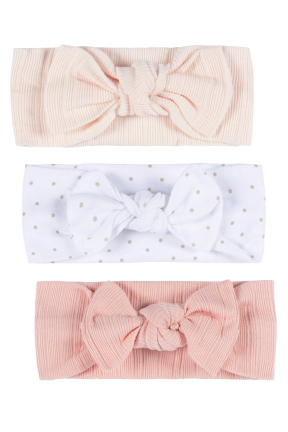 Baby Girl 3-Pack Soft and Stretchy Headband, One Size