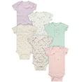 thumbnail image 1 of Gerber Gender Neutral Short Sleeve Onesies, 6-Pack, Sizes Newborn - 18 Months, 1 of 8
