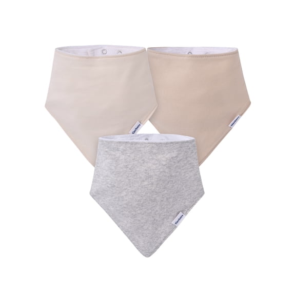 Gerber Baby Boy or Girl Neutral Cotton Bandana Bibs, 3-Pack, One Size