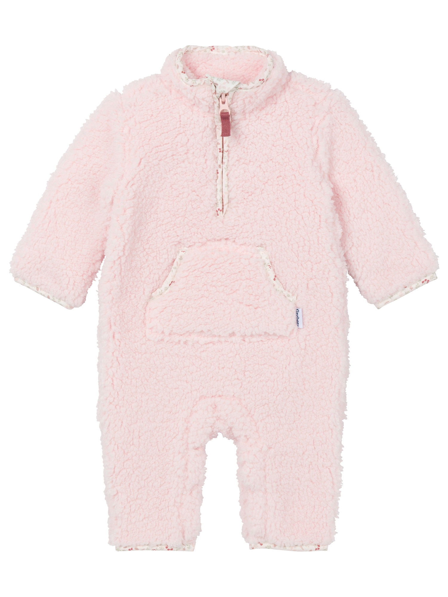 Gerber Baby NeutralLong Sleeve Fleece Romper, Sizes 0/3 Months - 24 Months