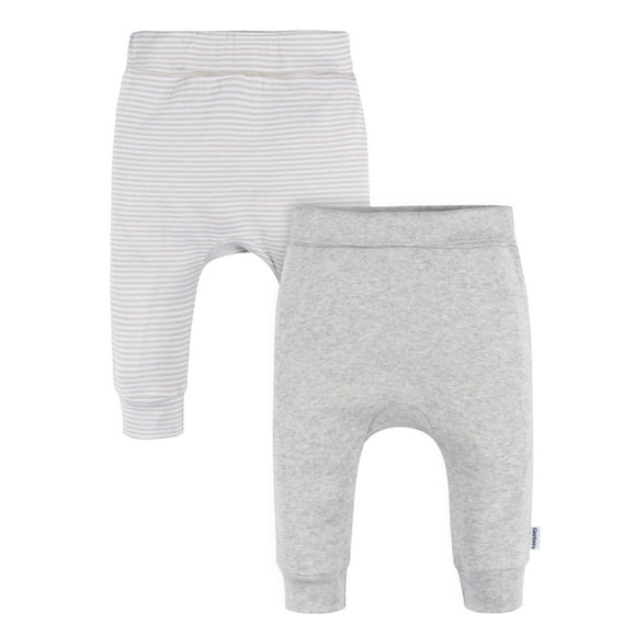 Gerber Baby Neutral Grow With Me Pant, 2-Pack, Sizes Newborn - 12 Months