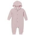 thumbnail image 1 of Gerber Baby Neutral Long Sleeve Hooded Romper, Sizes Newborn - 24 Months, 1 of 7