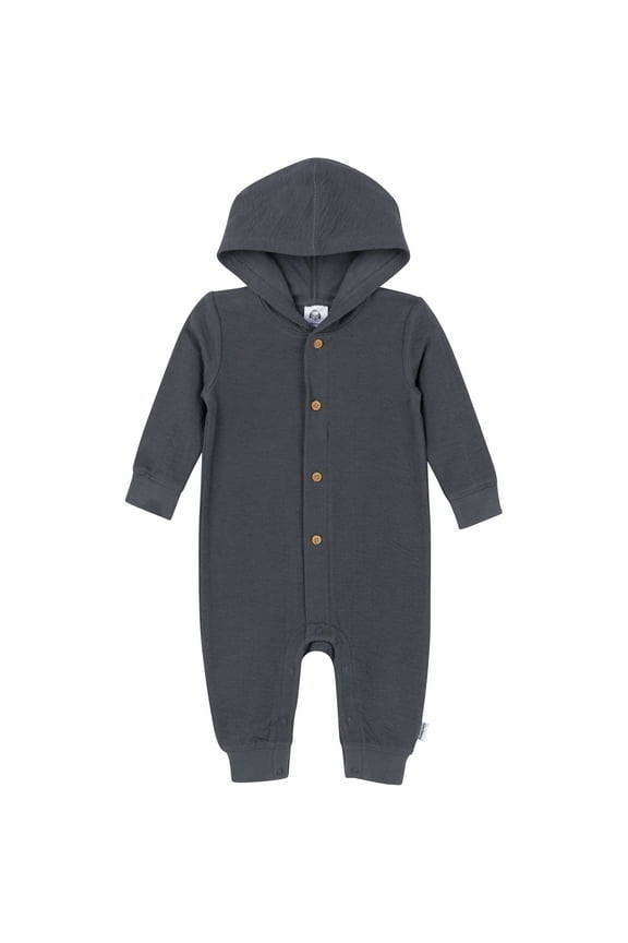 Baby Neutral Hooded Romper, Sizes Newborn - 24 Months