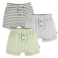 thumbnail image 1 of Gerber Baby Neutral Knit Shorts, 3-Pack, Sizes 0/3 Months - 24 Months, 1 of 8