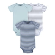 Gerber Baby Neutral Short Sleeve Onesies, 3-Pack, Sizes Newborn - 24 Months