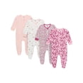 thumbnail image 1 of Gerber Baby Neutral Sleep N´ Play Footed Pajamas, 4-Pack, Sizes, Newborn - 6/9 Months, 1 of 10