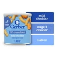 thumbnail interactive-video image 1 of Gerber Stage 3 Baby Food Snacks, Mild Cheddar Lil' Crunchies, Baby Led Feeding 1.48 oz, 1 of 16