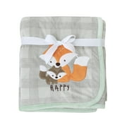 Gerber Baby & Toddler Boy Embroidered Plush Blanket with Fleece