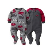 Gerber Baby & Toddler Boy Microfleece Blanket Sleeper Pajamas, 2-Pack, Sizes 0/3M-5T