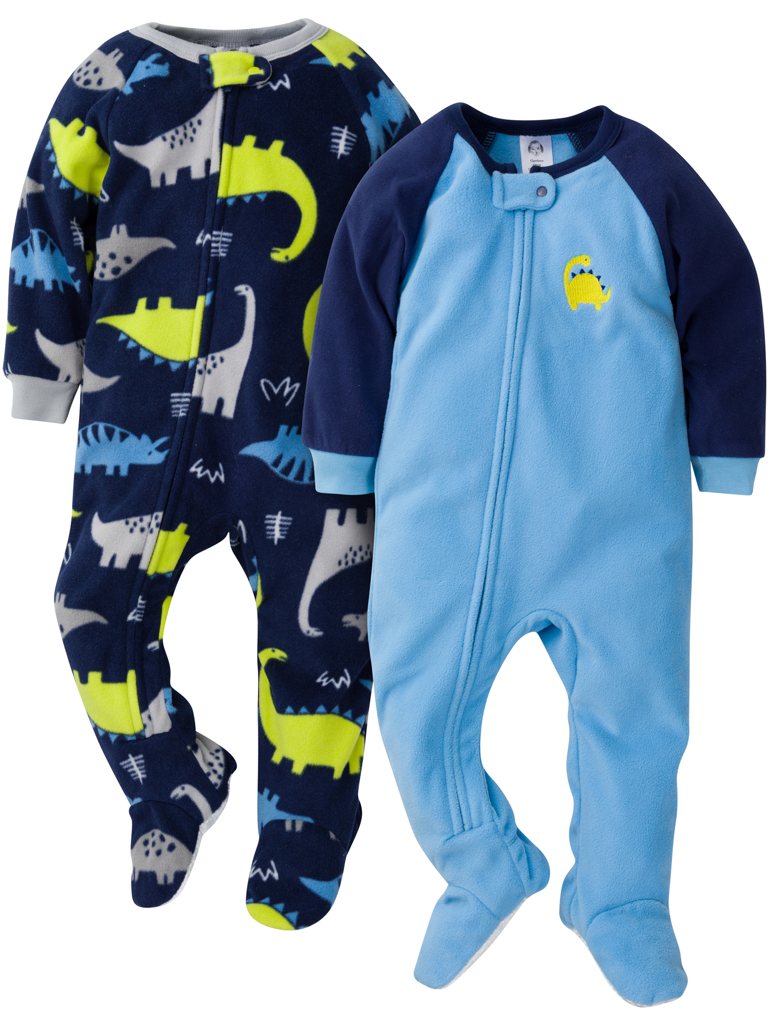 Gerber Baby & Toddler Boy Microfleece Blanket Sleeper Pajamas, 2-Pack, Sizes 0/3M-5T - image 1 of 11