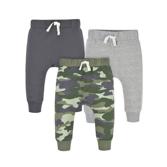 Gerber Baby & Toddler Boys Premium Jogger, 3-Pack, (Newborn - 5T)