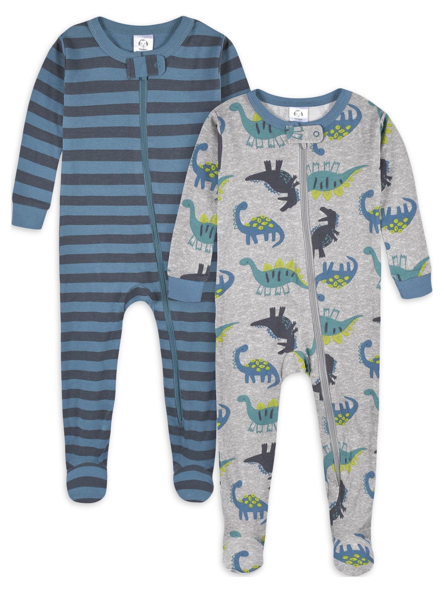 Gerber Snug Fit Footed Cotton Pajamas 2 Pack Baby UK Ubuy