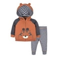 thumbnail image 1 of Gerber Baby & Toddler Boy Zip-Up Hoodie Sweater & Joggers Outfit Set, 2-Piece (Newborn - 5T), 1 of 12