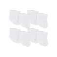 thumbnail image 1 of Gerber Baby & Toddler Boy or Girl Gender Neutral Wiggle-Proof Jersey Crew Socks, 8-Pack, (0/6 Months - 5T), 1 of 9