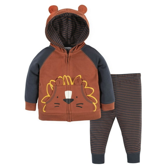 Gerber Baby & Toddler Boys Hoodie & Active Pant Set, 2-Piece (Newborn to 5T)