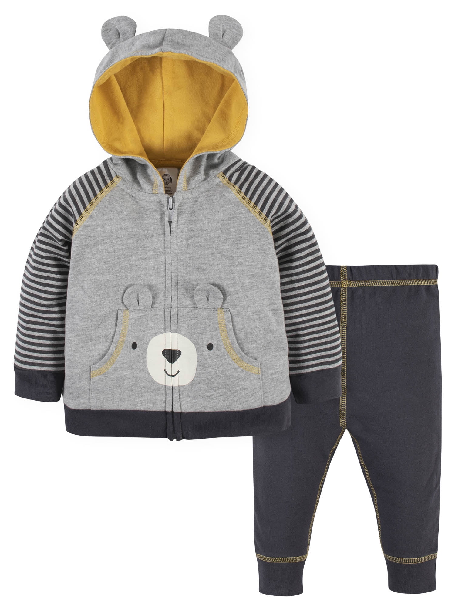 Gerber Baby & Toddler Boys Hoodie & Active Pant Set, 2-Piece (Newborn to 5T)