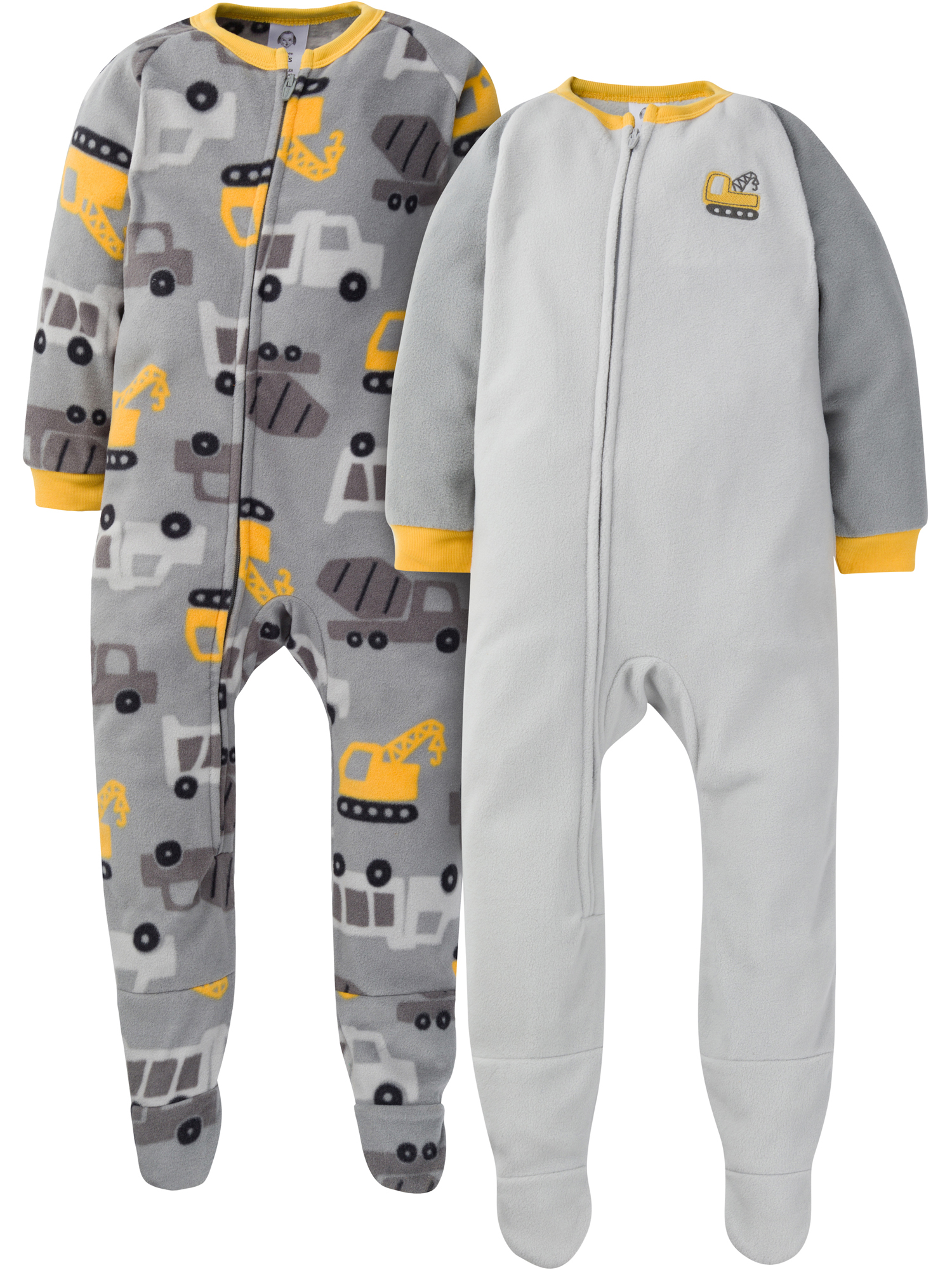 Gerber Baby & Toddler Boys Microfleece Blanket Sleeper Pajamas, 2-Pack (0/3 Months-5T) - image 1 of 8