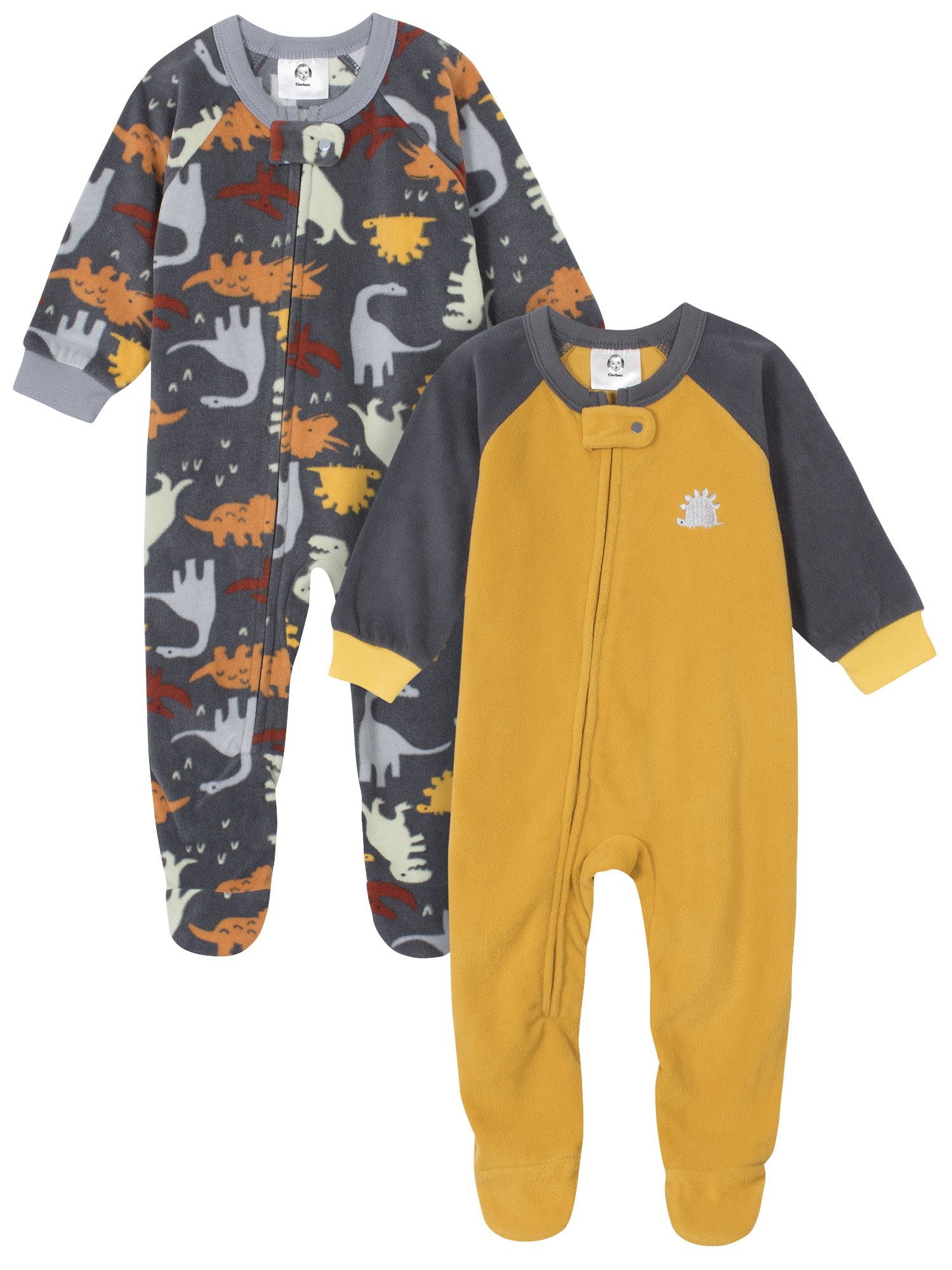 Gerber Baby & Toddler Boys Microfleece Blanket Sleeper Pajamas, 2-Pack (0/3 Months-5T) - image 1 of 15