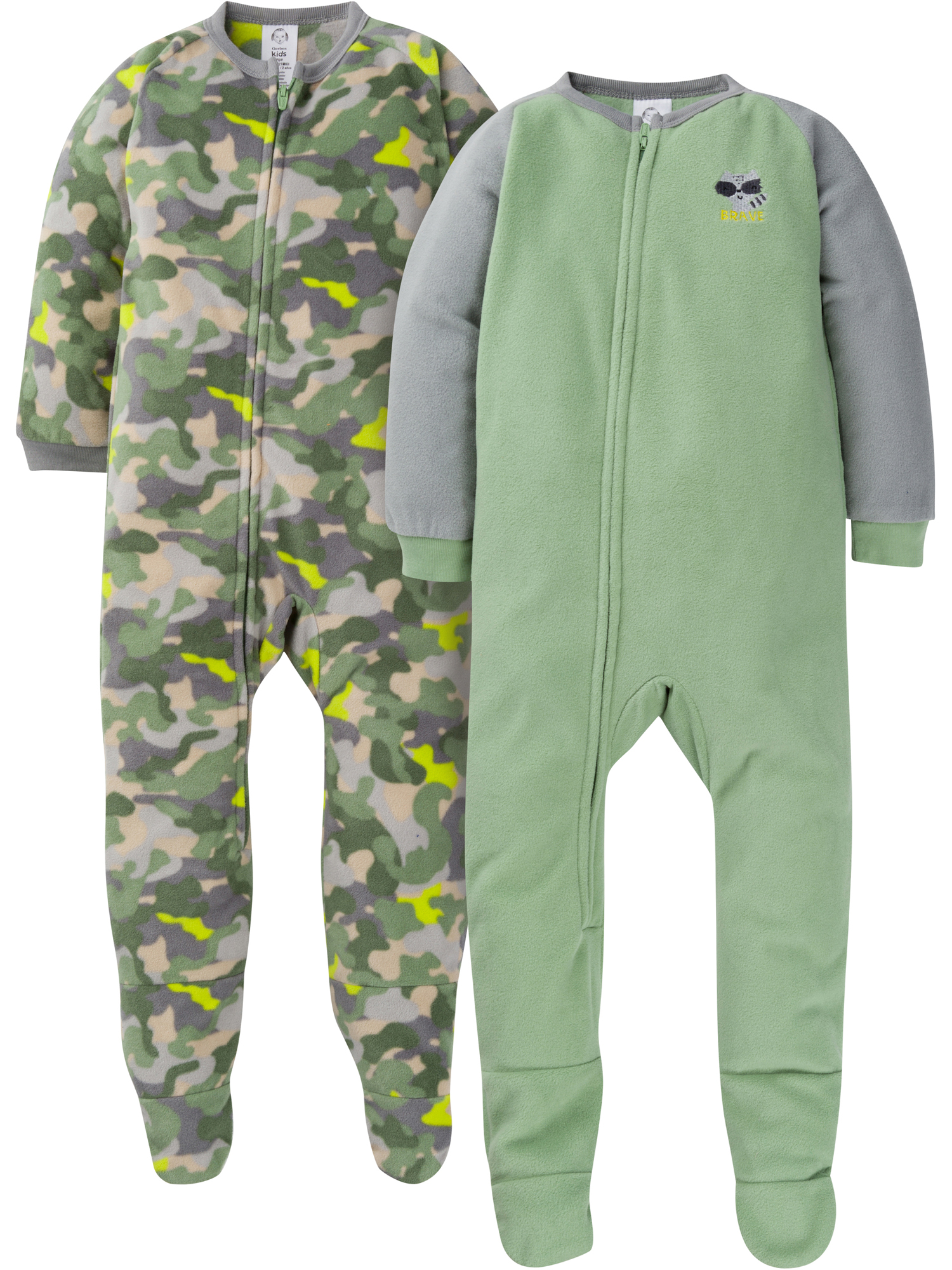 Gerber Baby & Toddler Boys Microfleece Blanket Sleeper Pajamas, 2-Pack (0/3 Months-5T) - image 1 of 8