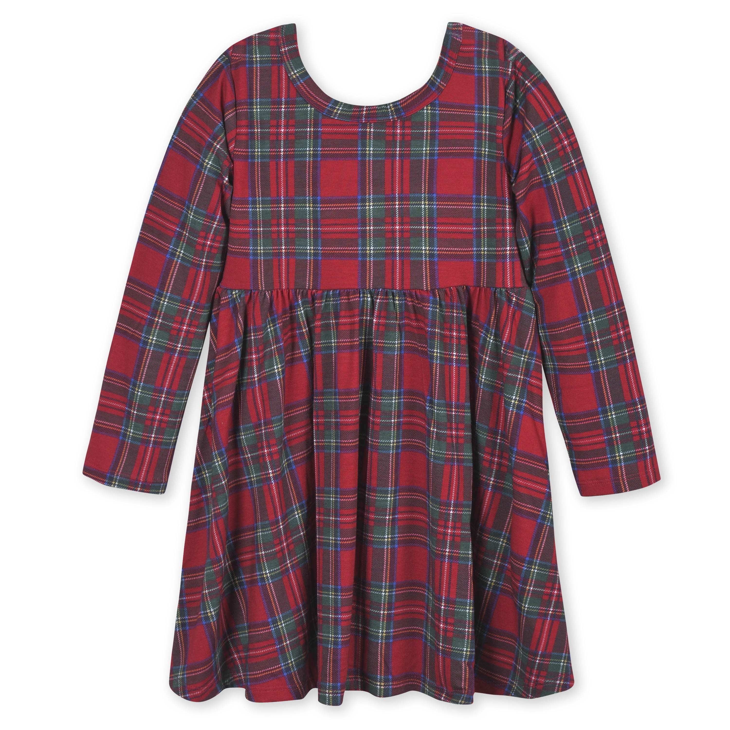 Organic Long Sleeve Twirl Dress - Woodland