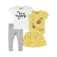 thumbnail image 1 of Gerber Baby & Toddler Girl Shirts, Skort & Pants Outfit Set, 4-Piece, 1 of 12