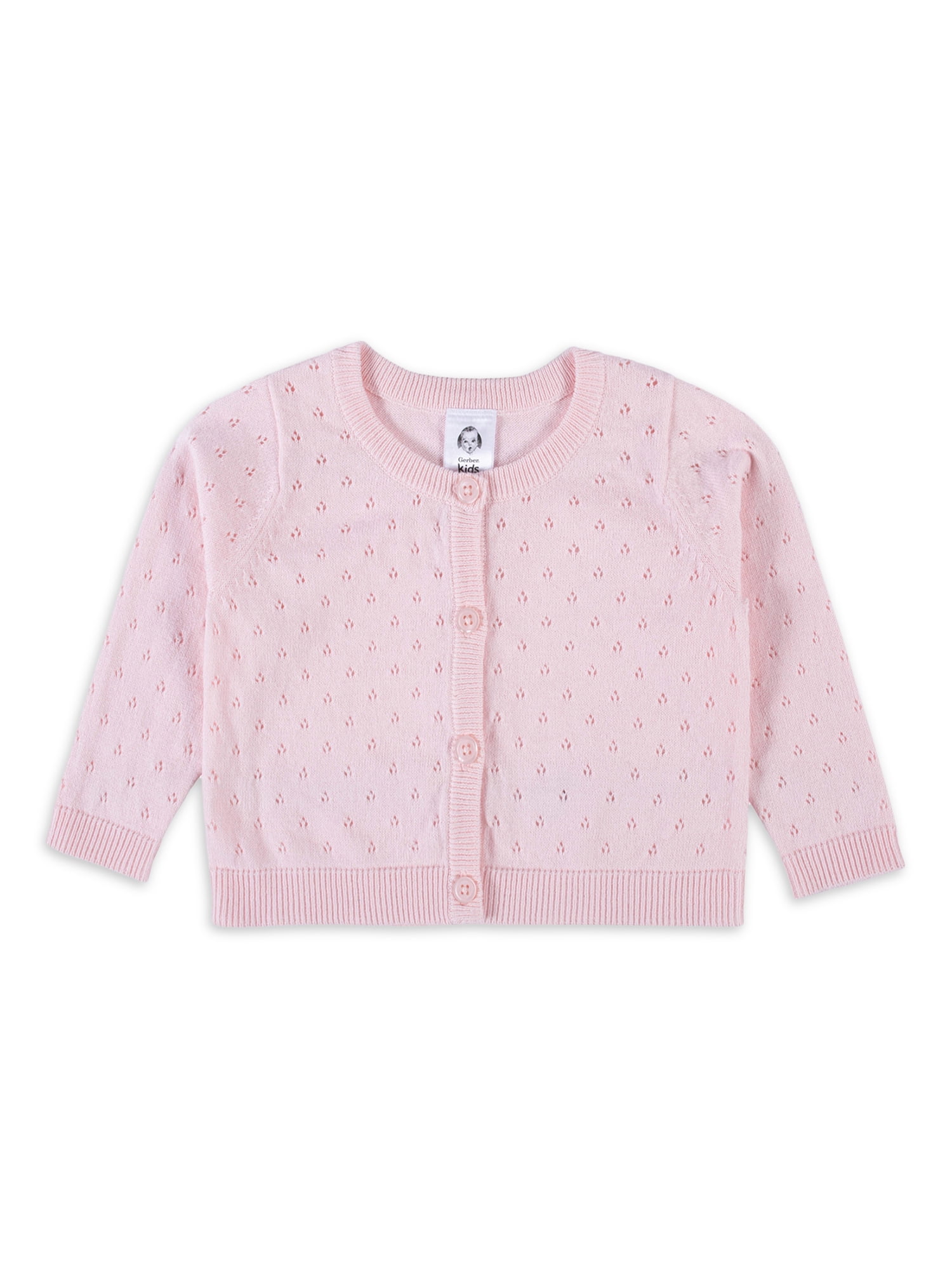 Gerber Baby & Toddler Girl Sweater Cardigan, (Newborn - 5T)