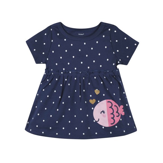 Gerber Baby & Toddler Girls Dress, Diaper Cover/Panty & Headband Set 3-Piece (Newborn-5T)