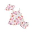 thumbnail image 1 of Gerber Baby & Toddler Girls Dress, Sun Hat & Diaper Cover/Panty Set 3-Piece (Newborn-5T), 1 of 8