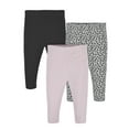 thumbnail image 1 of Gerber Baby & Toddler Girls Premium Leggings, 3-Pack, (Newborn - 5T), 1 of 6