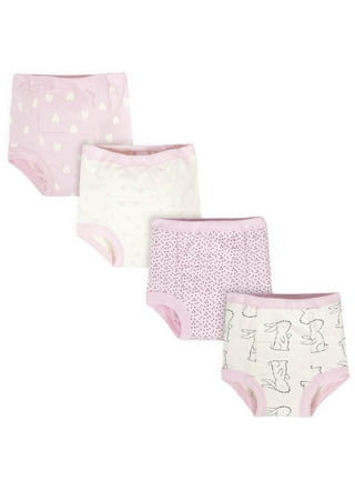 Gerber 3-pack Training Pants Pink Floral Toddler Girls Size 3T