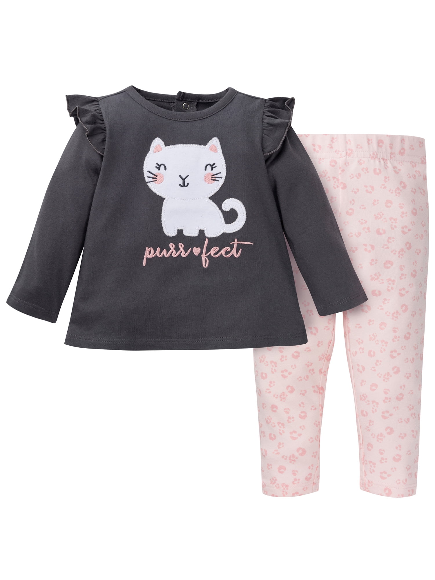 Gerber Baby & Toddler Girls Tunic & Legging Set, 2Piece (0/3 Months to