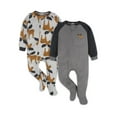 thumbnail image 1 of Gerber Baby & Toddler Neutral Microfleece Blanket Sleeper Pajamas, 2-Pack, Sizes 0/3M-5T, 1 of 9