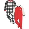 thumbnail image 1 of Gerber Baby & Toddler Neutral Microfleece Blanket Sleeper Pajamas, 2-Pack, Sizes 0/3M-5T, 1 of 10